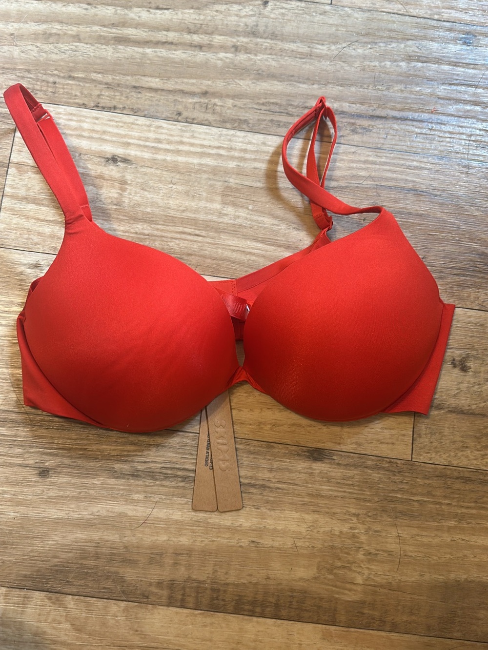 SKIMS Red Smooth Lightly Padded Underwire Bra